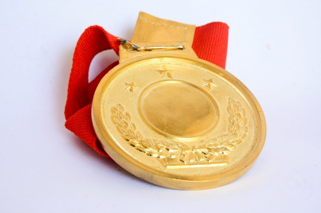 Quand porter une médaille en or ?