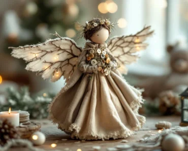 Diy : réaliser un ange de noël en matériaux de récupération