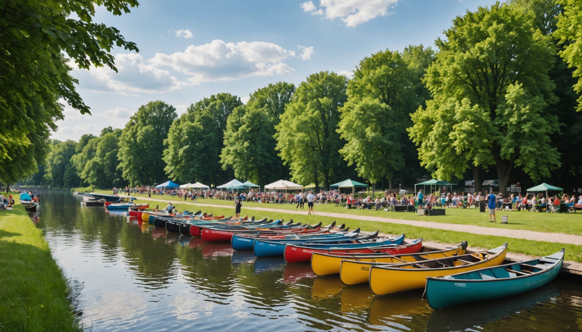 découvrez le plaisir du canoë sur la rivière spree, avec nos avirons adaptés et nos petites bases nautiques accueillantes pour une expérience en pleine nature.