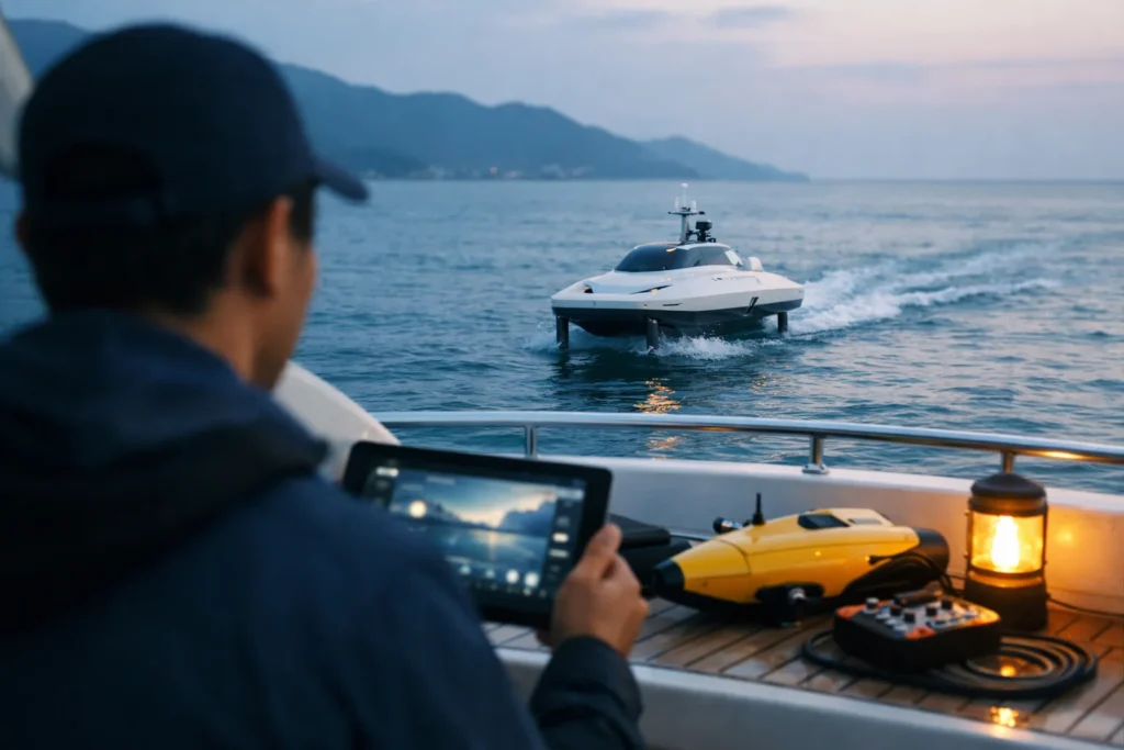 Essais nautiques et innovations maritimes en Asie