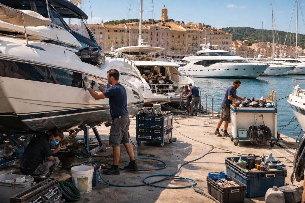 Entretenir vos bateaux avec des artisans mécaniciens navals et un carénage professionnel à Saint-Tropez