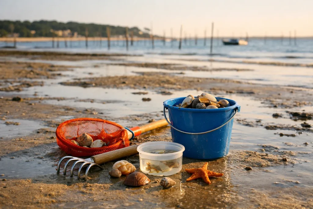 Pêche à pied dans le bassin d&rsquo;Arcachon avec des enfants : le guide complet
