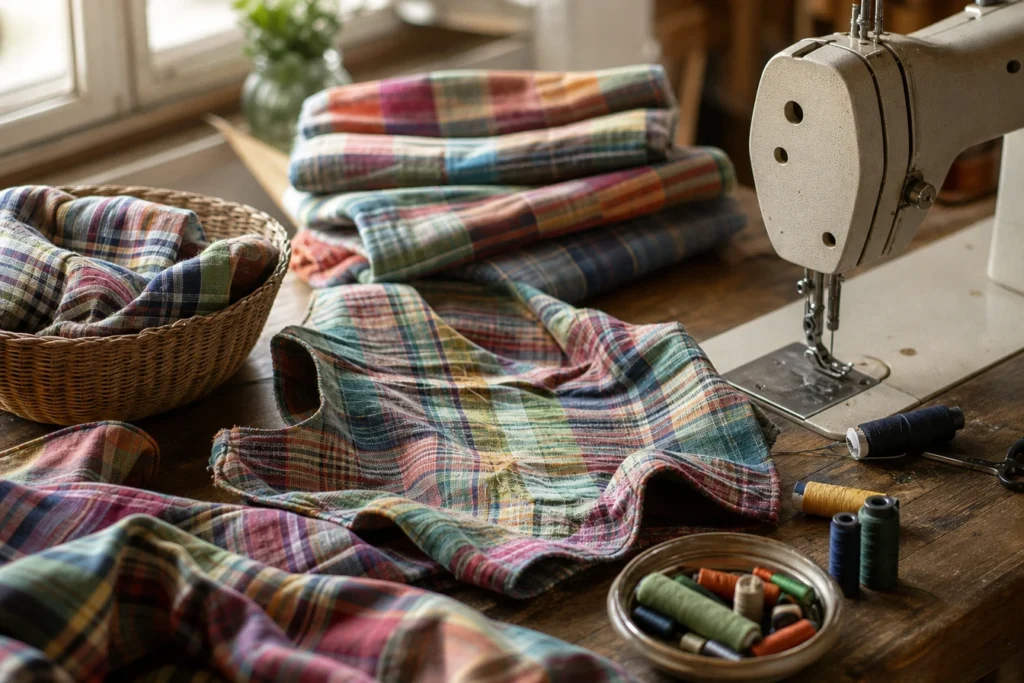 Comment coudre et entretenir le coton madras pour des vêtements et accessoires hauts en couleur