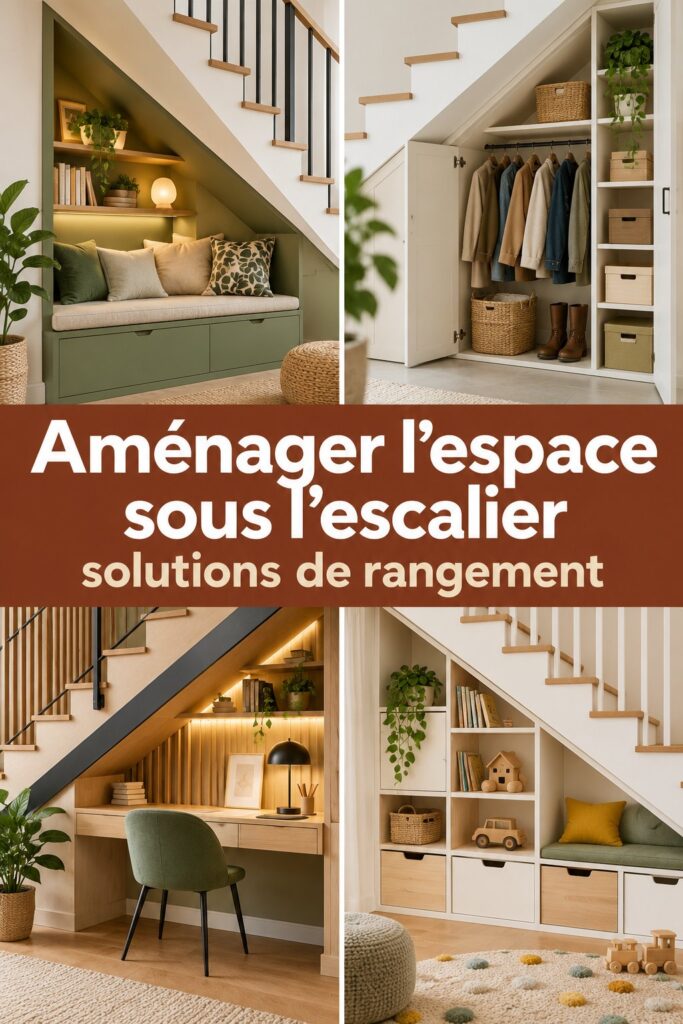 Aménager l&rsquo;espace sous l&rsquo;escalier : astuces et conseils