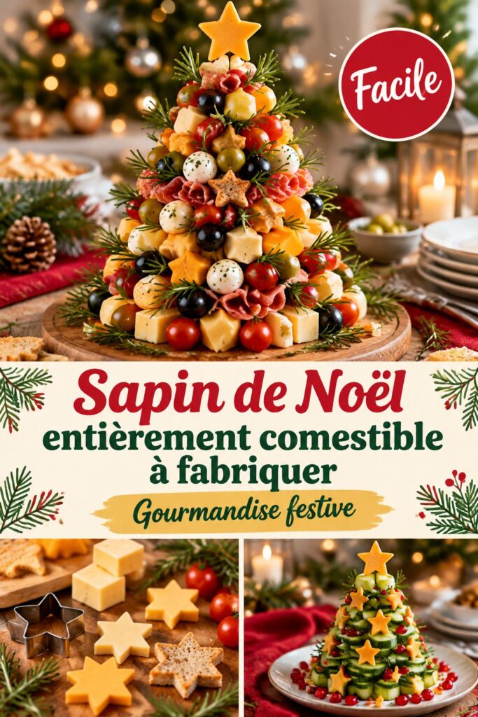 Sapin de Noël entièrement comestible à fabriquer